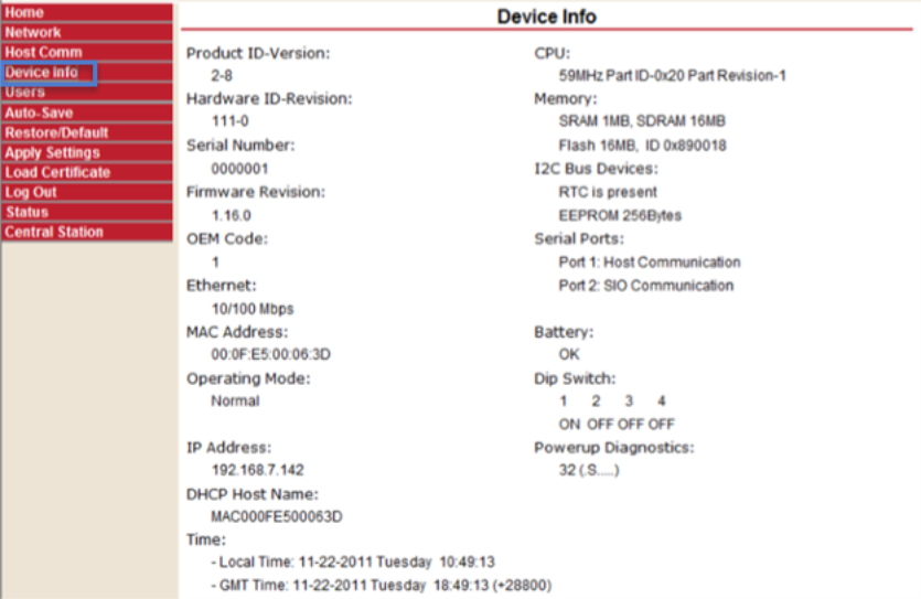 Device Info